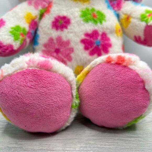 Build A Bear Workshop bright flower stuffed bunny rabbit - Picture 6 of 10